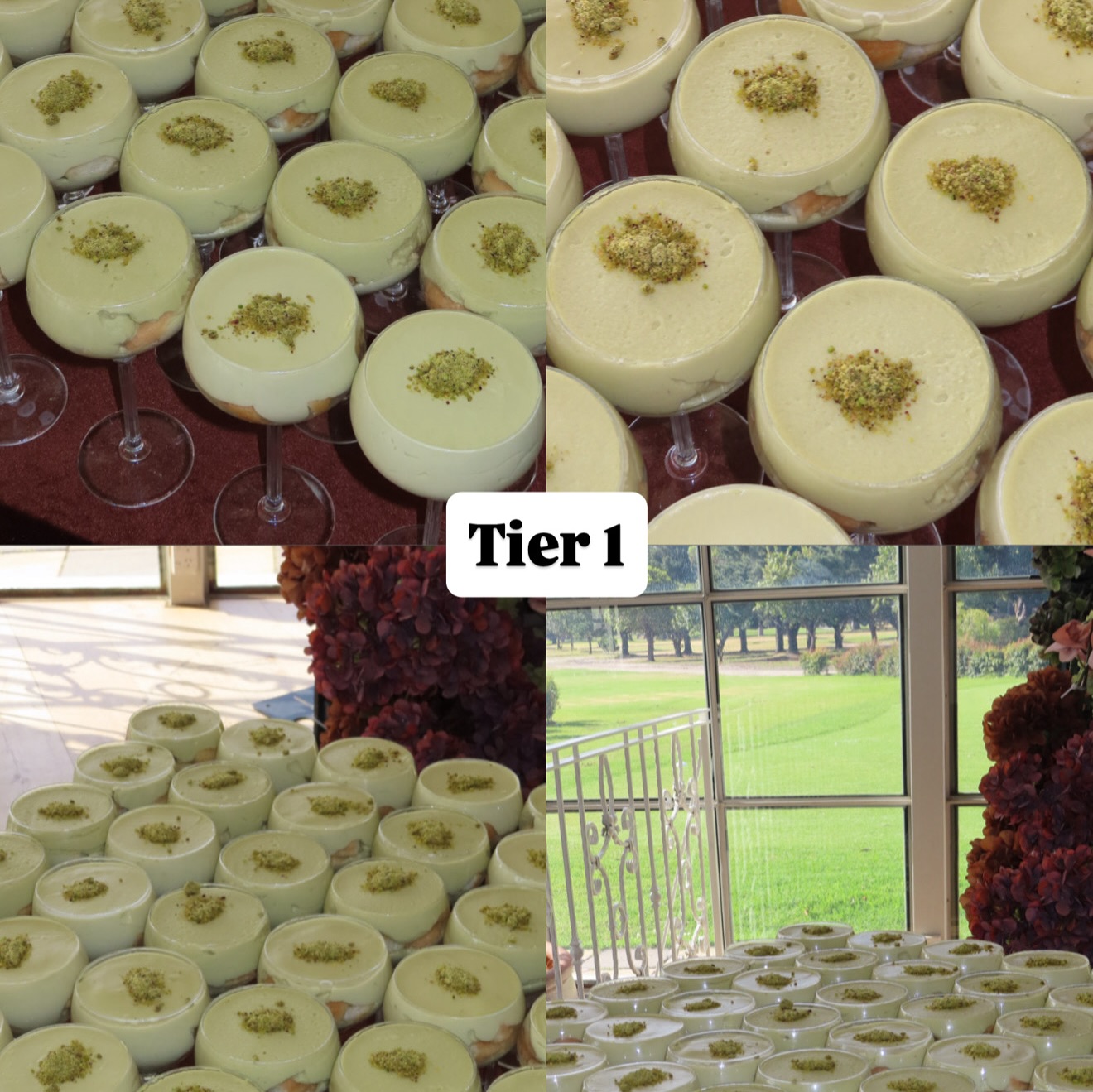 Tier 1 of the tiramisu tower build