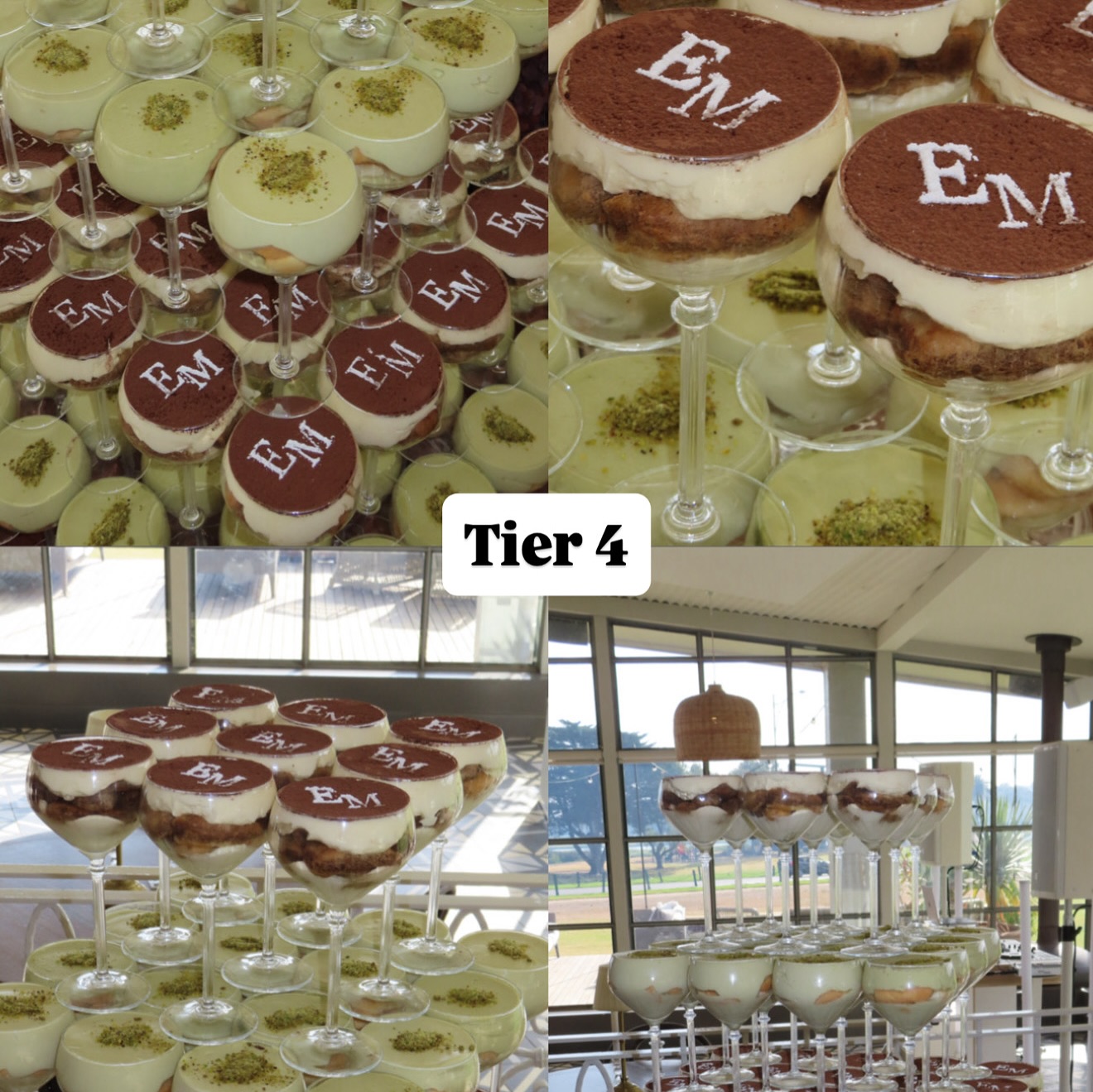 Tier 4 of the tiramisu tower build